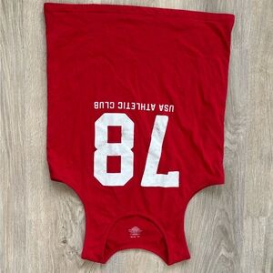 Red USA Athletic Club Tank Top